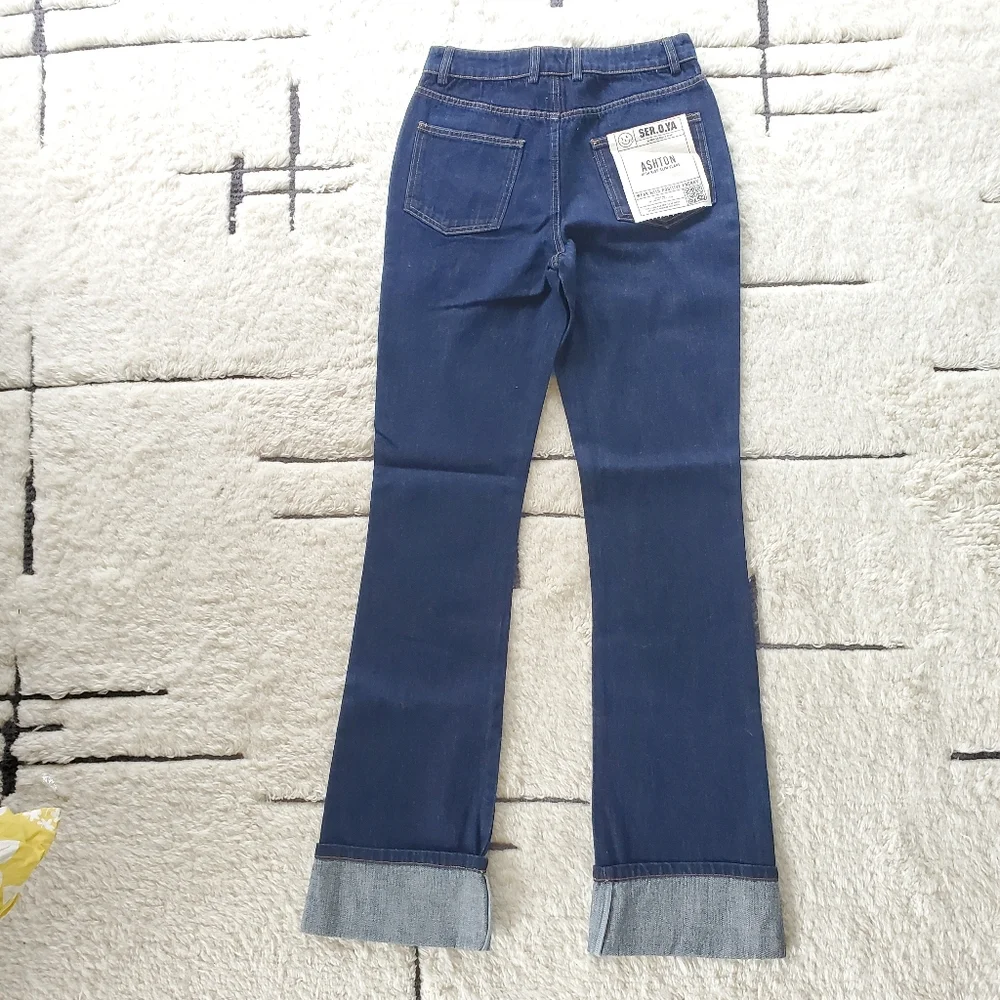 SER.O.YA Dark Blue Women Jeans - Picture 5 of 15